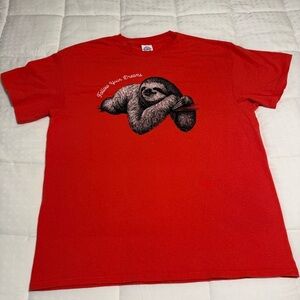Delta Pro Weight Red Sloth T-Shirt